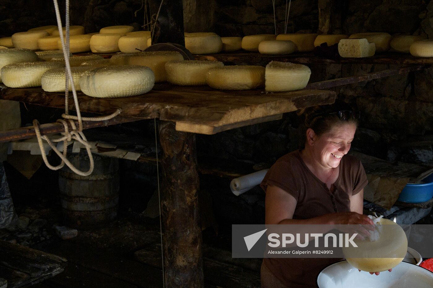 Russia North Caucasus Cheese Production