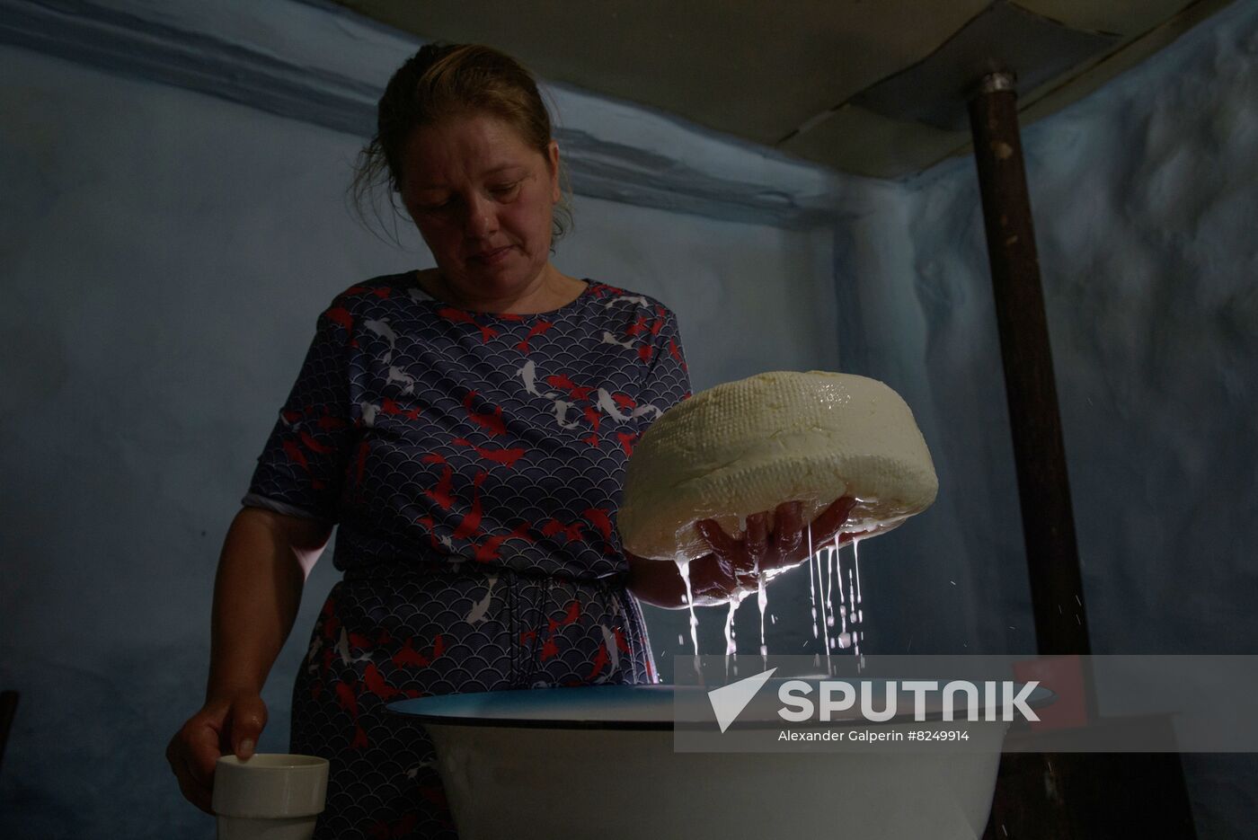 Russia North Caucasus Cheese Production