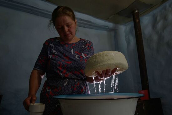 Russia North Caucasus Cheese Production