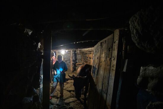 Russia North Caucasus Cheese Production