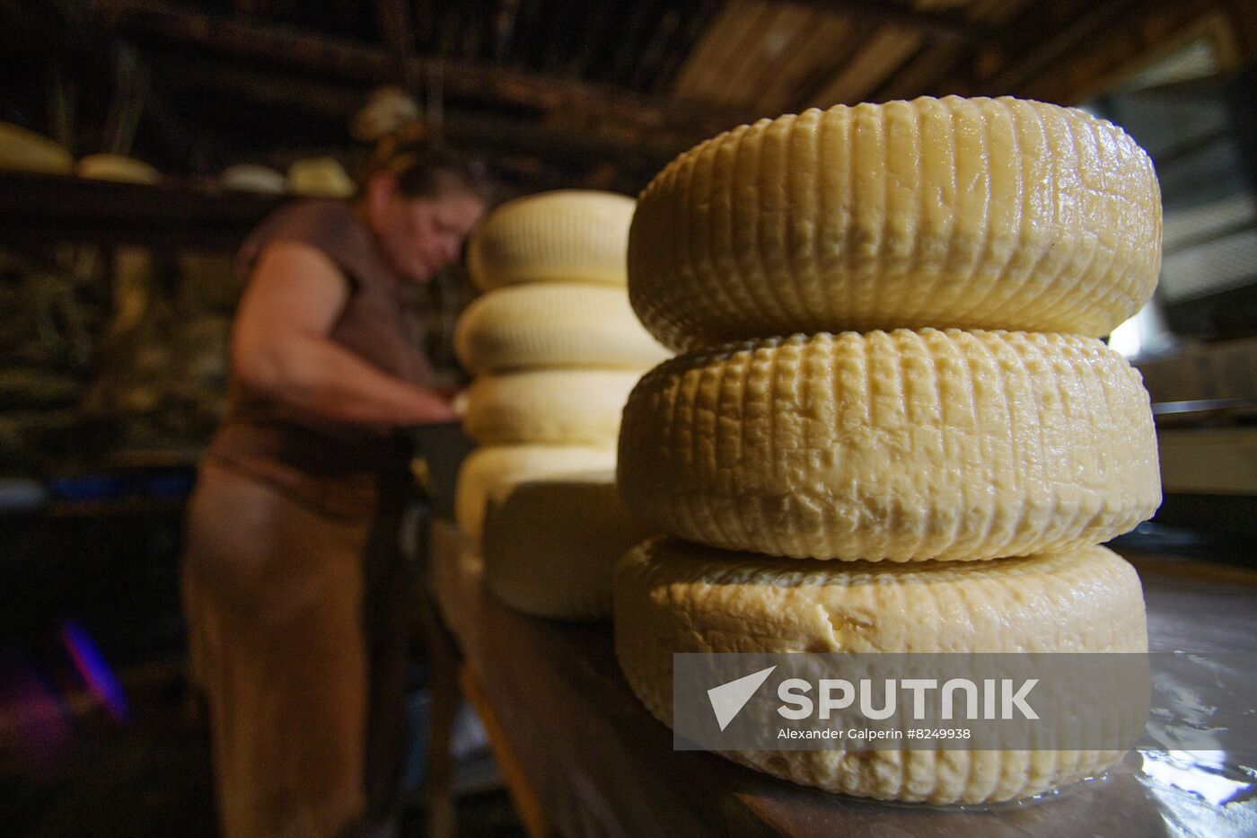 Russia North Caucasus Cheese Production