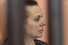 Olga Golubovich is seen inside a defendants cage during a court hearing, in Minsk, Belarus. Nine people are being accused in the criminal probe launched in Belarus into the failed coup and the assassination plot against President Alexander Lukashenko. These are Alexander Feduta, Yury Zenkovich, Grigory Kostusev, Olga Golubovich, Dmitry Shchigelsky, Alexander Perepechko, Pavel Kulazhenko, Vitaly Makarenko and Igor Makar. Location: Belarus, Minsk. Author: Viktor Tolochko/Sputnik/РИА Новости. Belarus Plotted Coup Defendants Trial