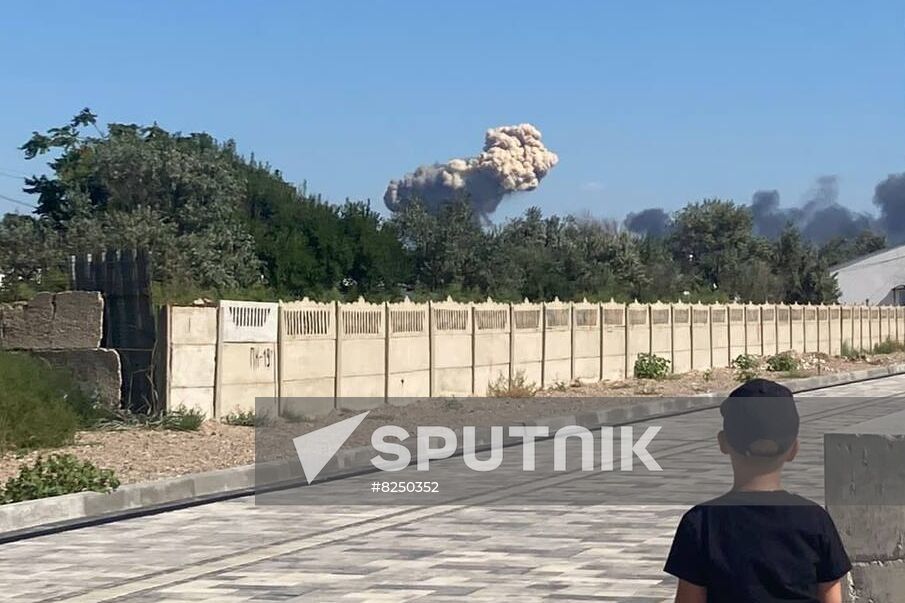 Russia Crimea Airfield Ammunition Explosions