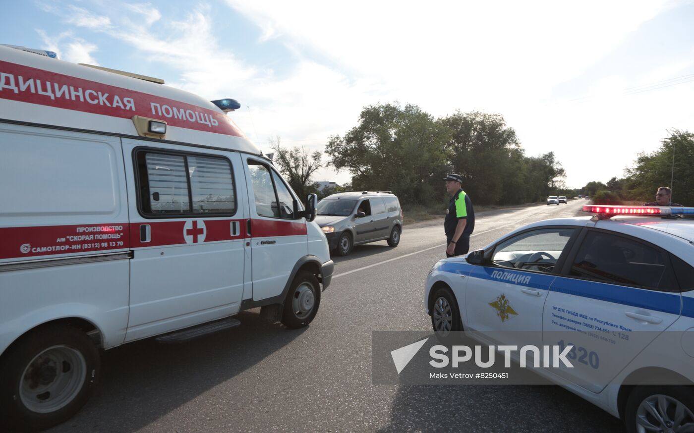 Russia Crimea Airfield Ammunition Explosions
