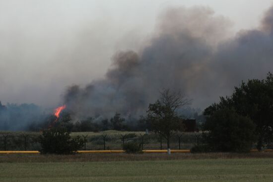 Russia Crimea Airfield Ammunition Explosions