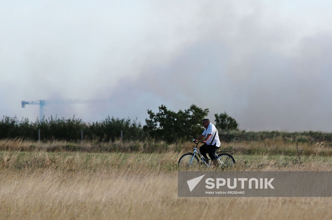 Russia Crimea Airfield Ammunition Explosions