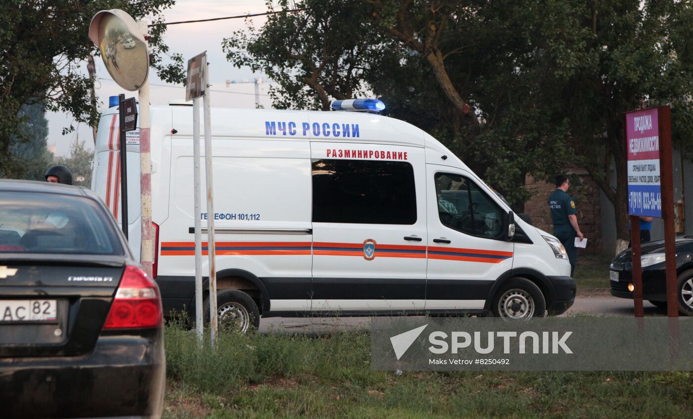 Russia Crimea Airfield Ammunition Explosions