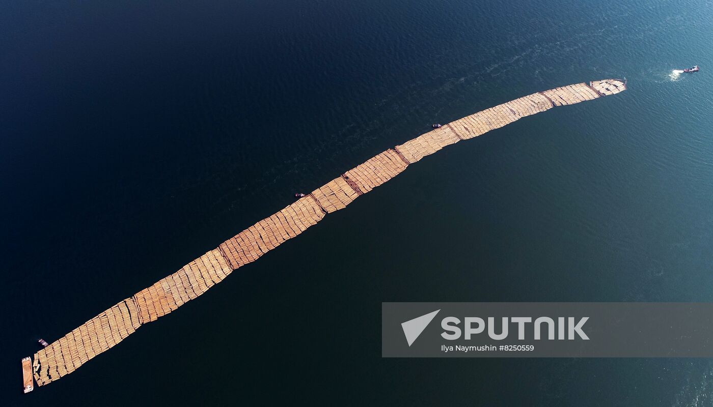 Russia Timber Rafting
