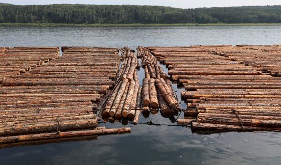 Russia Timber Rafting