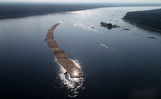 Russia Timber Rafting