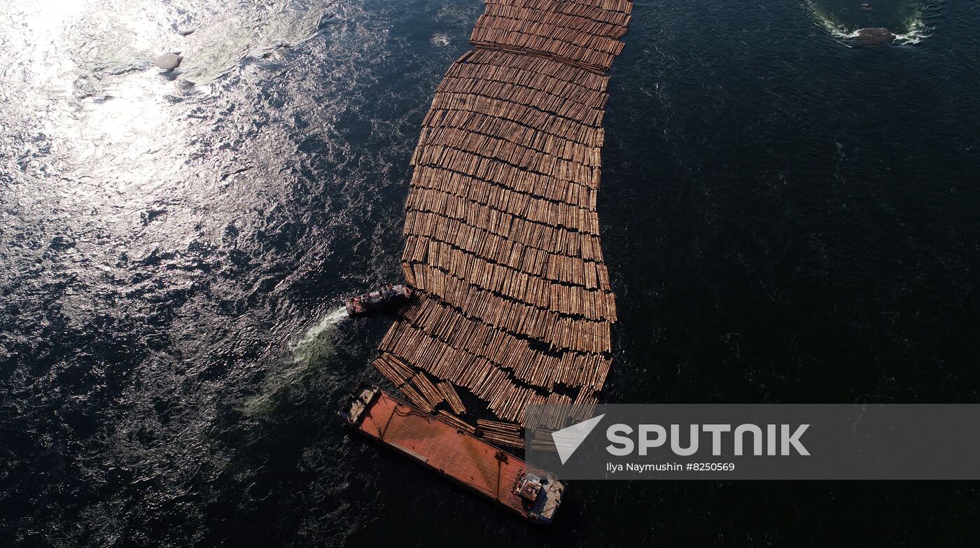 Russia Timber Rafting