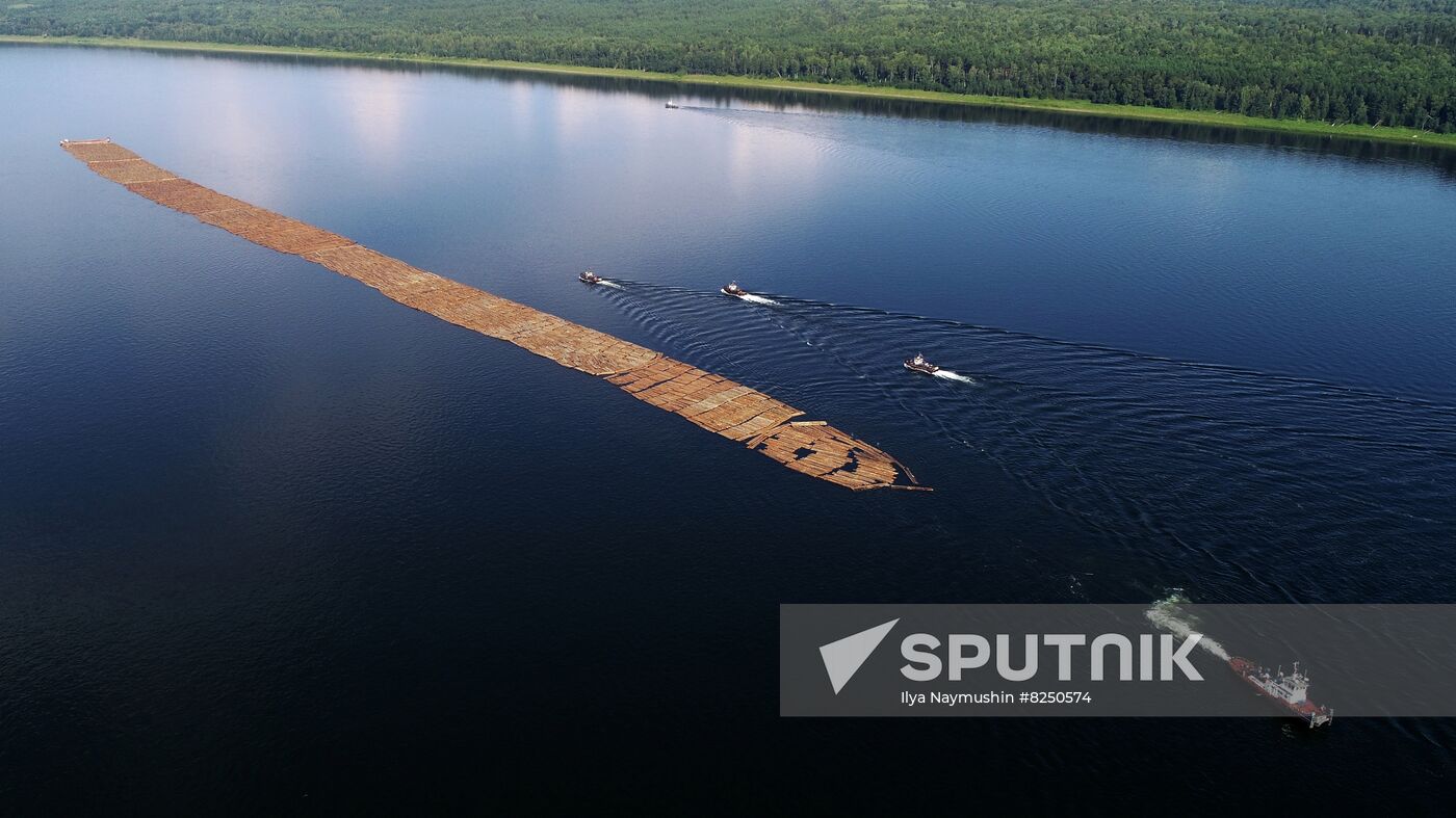 Russia Timber Rafting