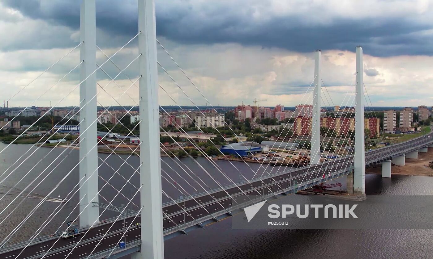 Russia Putin River Bridge Opening
