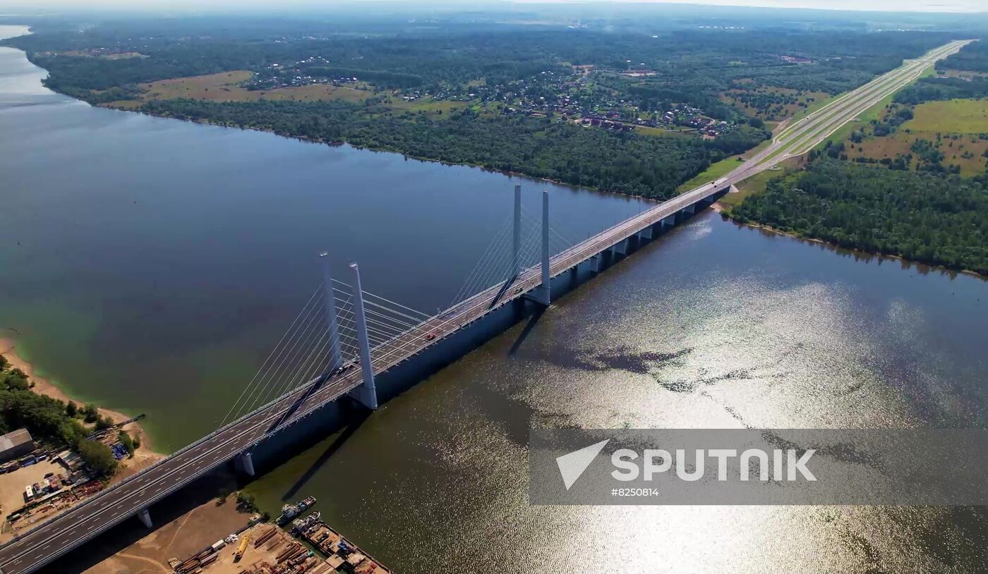 Russia Putin River Bridge Opening