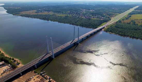 Russia Putin River Bridge Opening