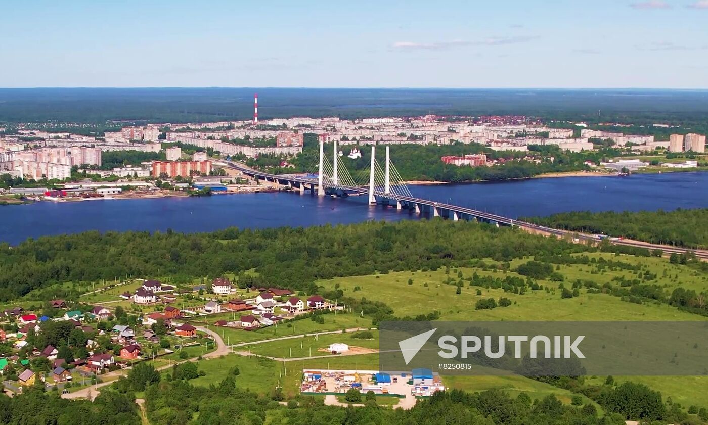 Russia Putin River Bridge Opening
