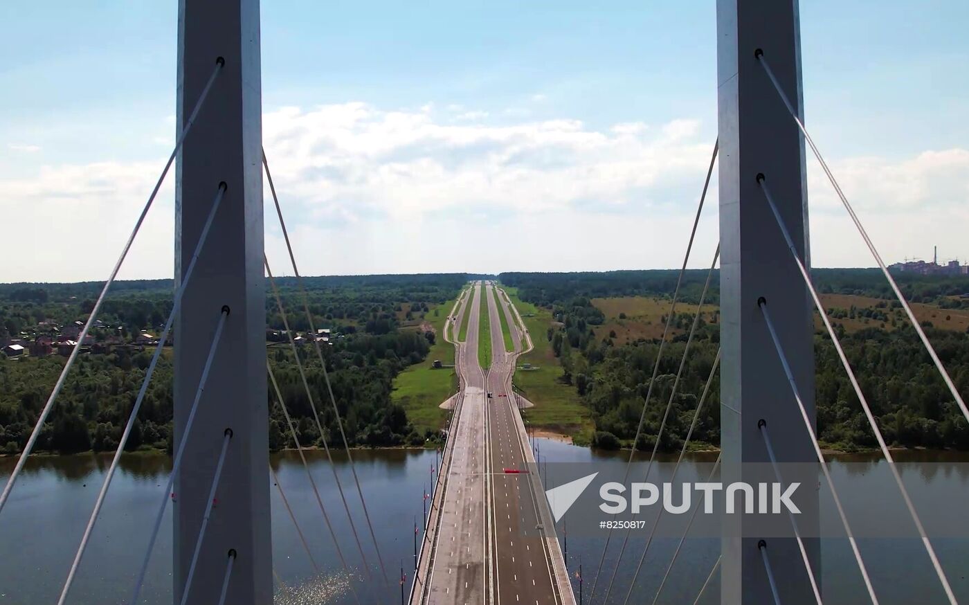 Russia Putin River Bridge Opening
