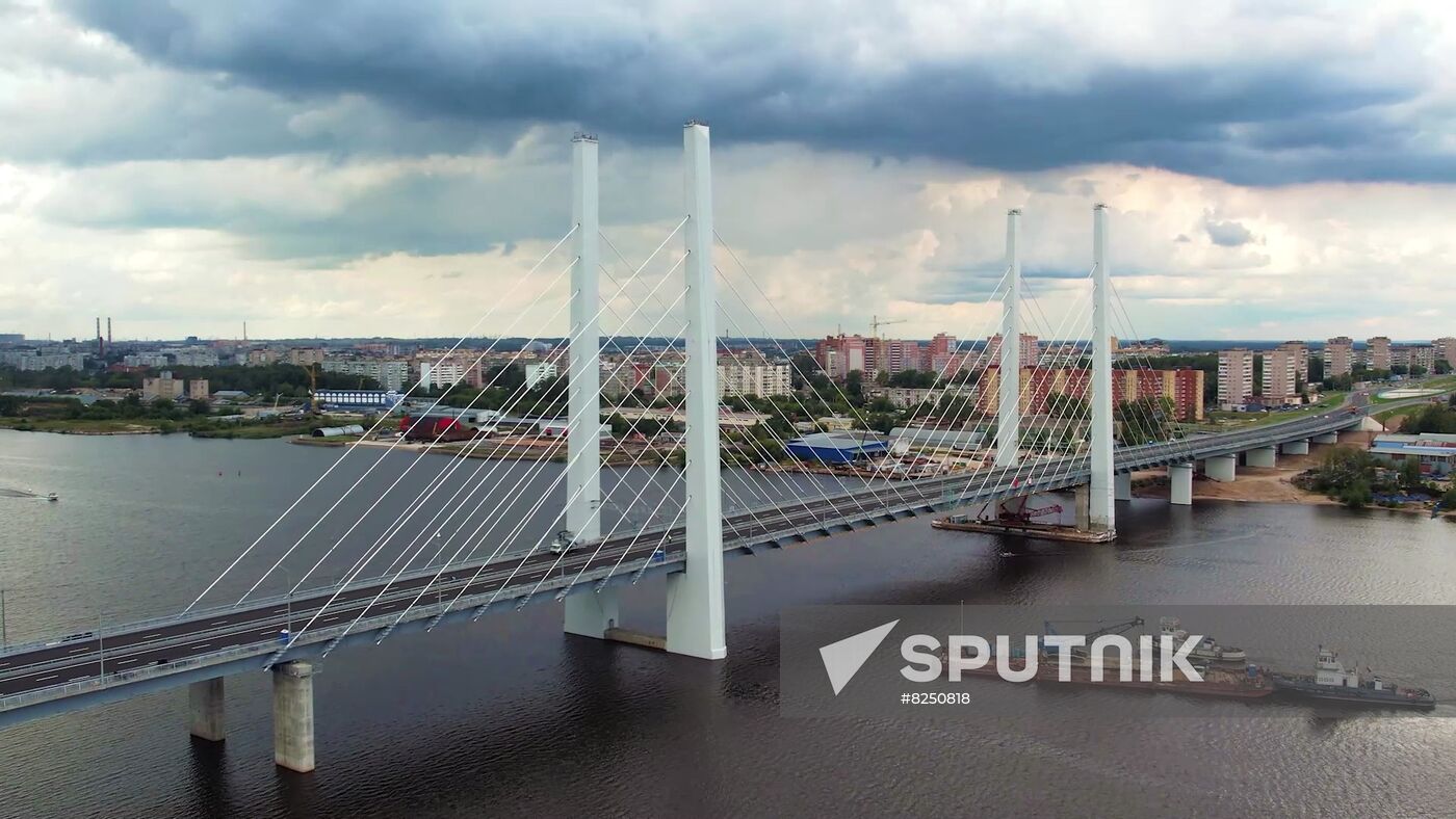 Russia Putin River Bridge Opening