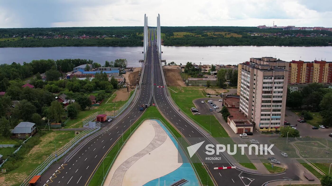 Russia Putin River Bridge Opening