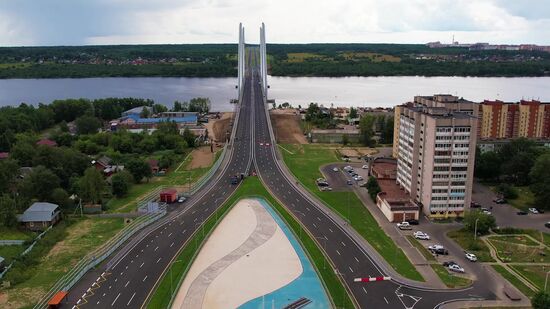 Russia Putin River Bridge Opening