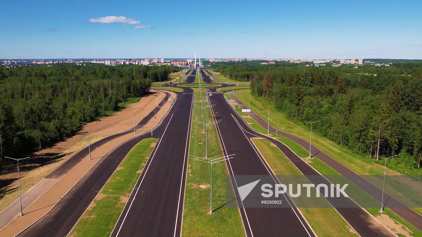 Russia Putin River Bridge Opening