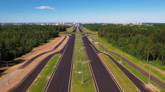 Russia Putin River Bridge Opening