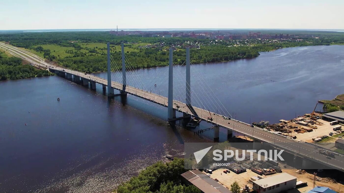 Russia Putin River Bridge Opening