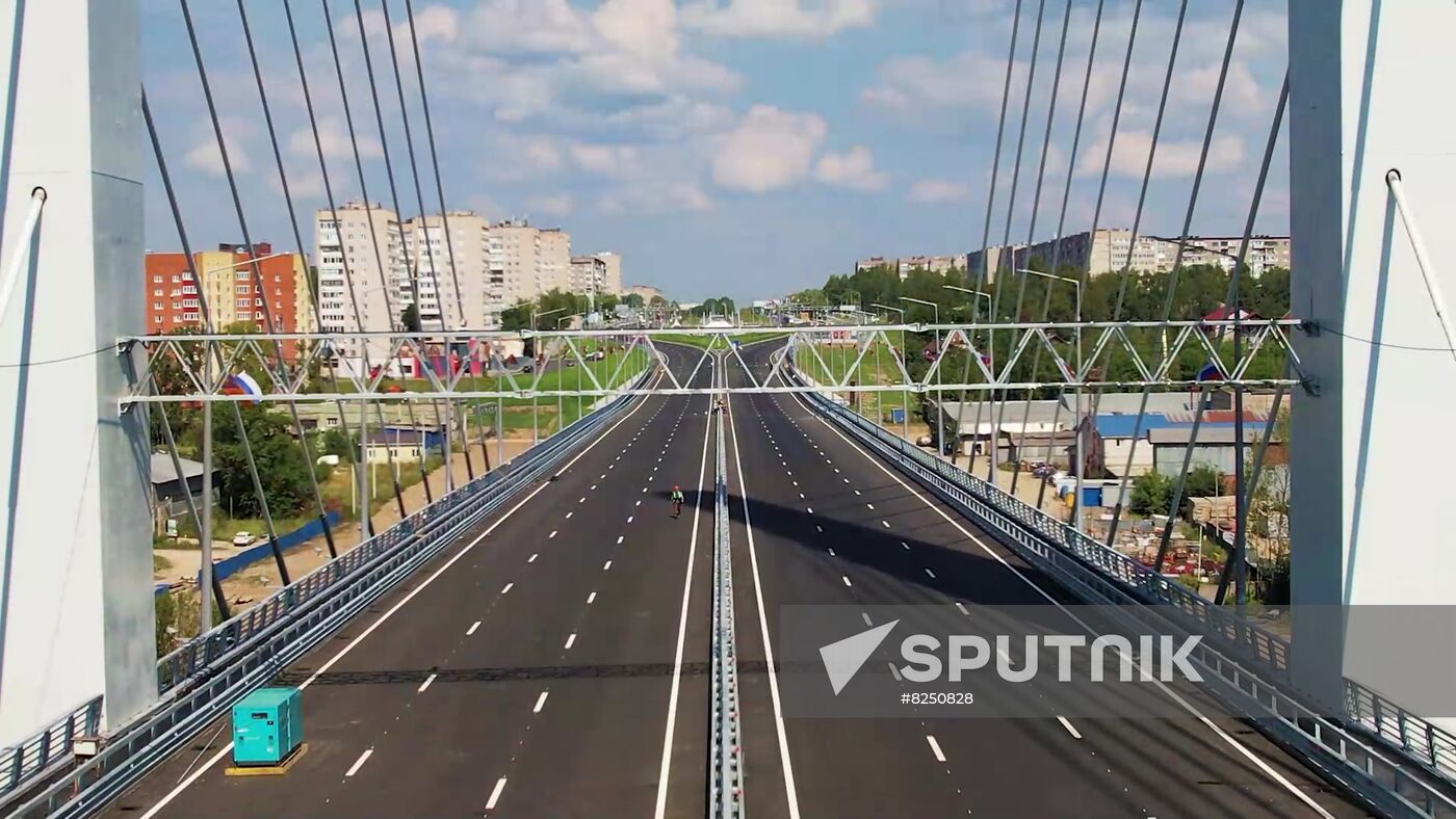 Russia Putin River Bridge Opening