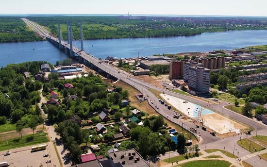 Russia Putin River Bridge Opening