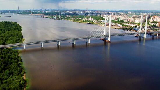 Russia Putin River Bridge Opening