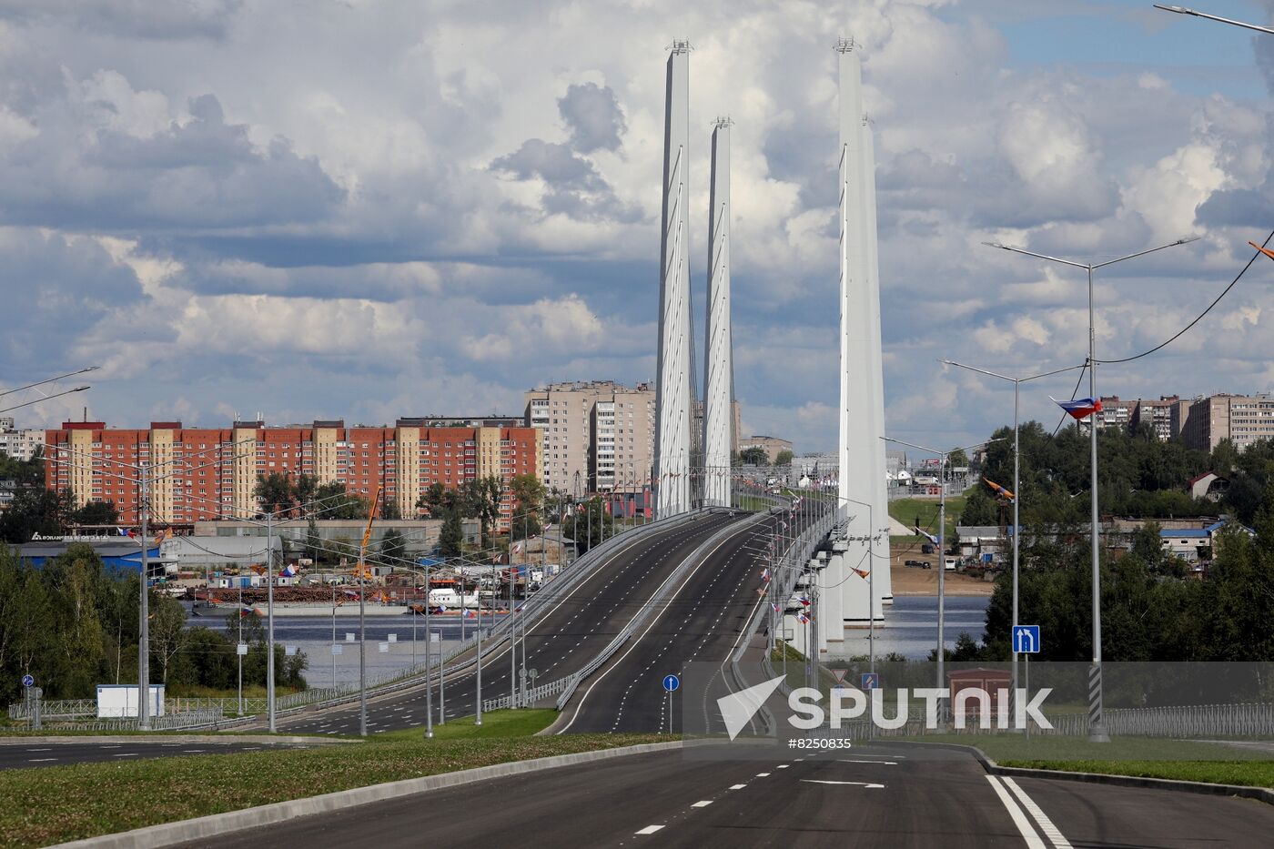 Russia Putin River Bridge Opening