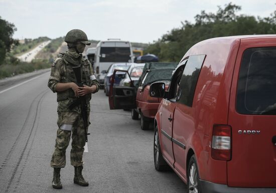 Ukraine Russia Military Operation Checkpoint