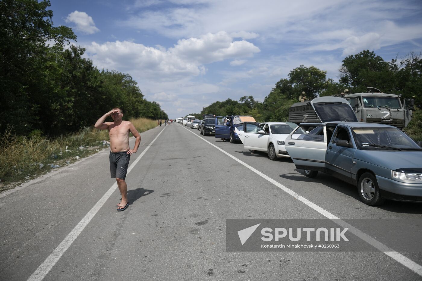 Ukraine Russia Military Operation Checkpoint