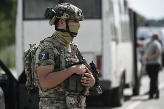 Ukraine Russia Military Operation Checkpoint