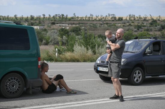 Ukraine Russia Military Operation Checkpoint