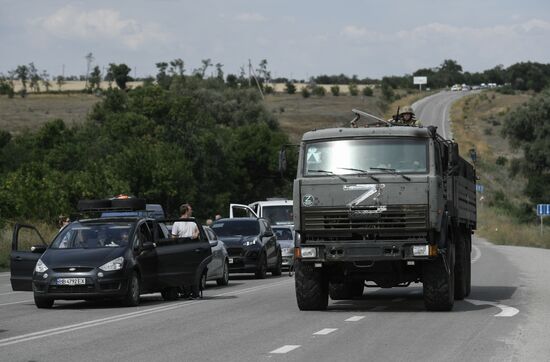 Ukraine Russia Military Operation Checkpoint