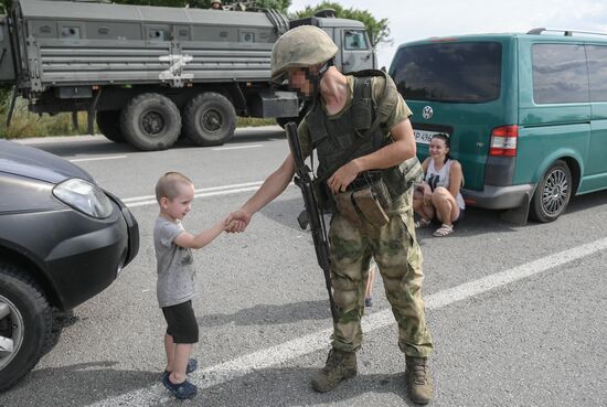 Ukraine Russia Military Operation Checkpoint