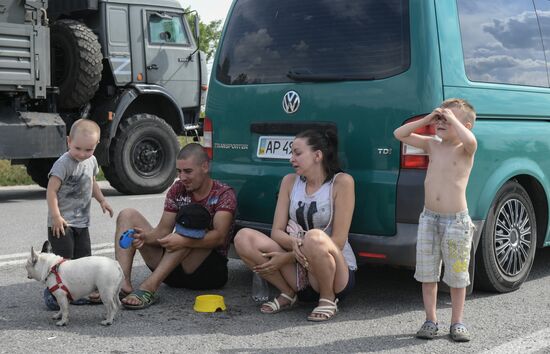 Ukraine Russia Military Operation Checkpoint