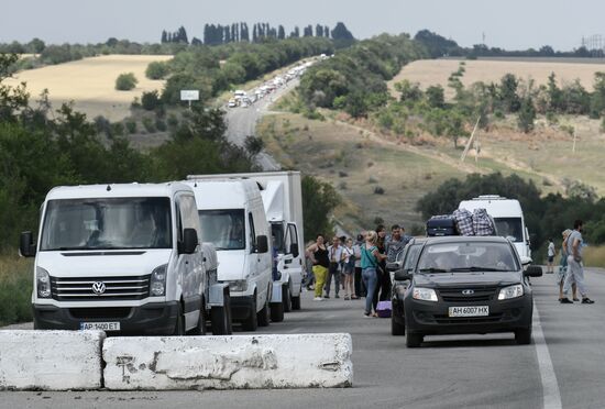 Ukraine Russia Military Operation Checkpoint
