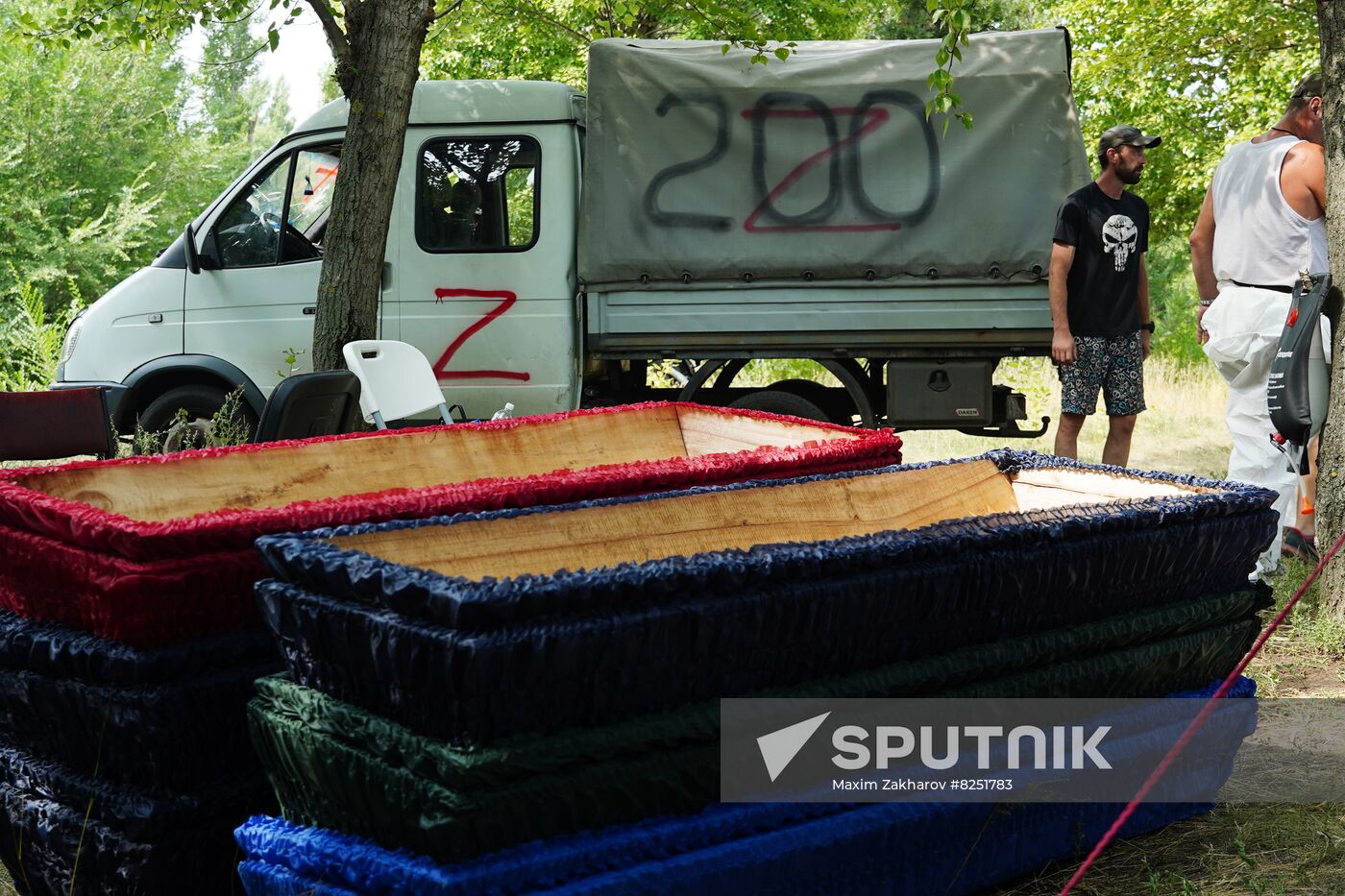 LPR Russia Ukraine Military Operation Exhumation