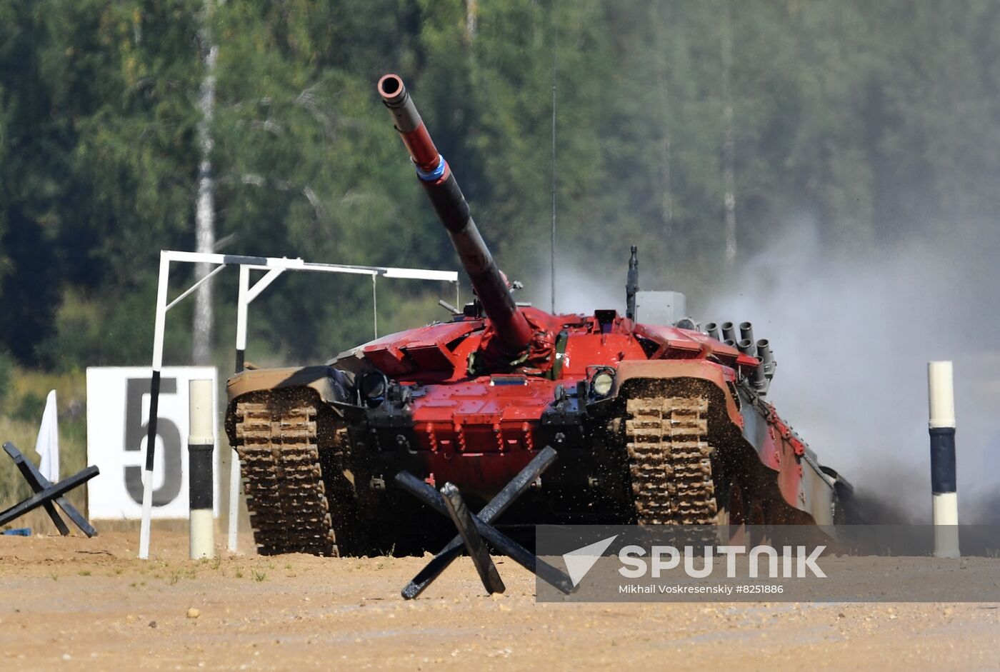 Russia Army Games Tank Biathlon