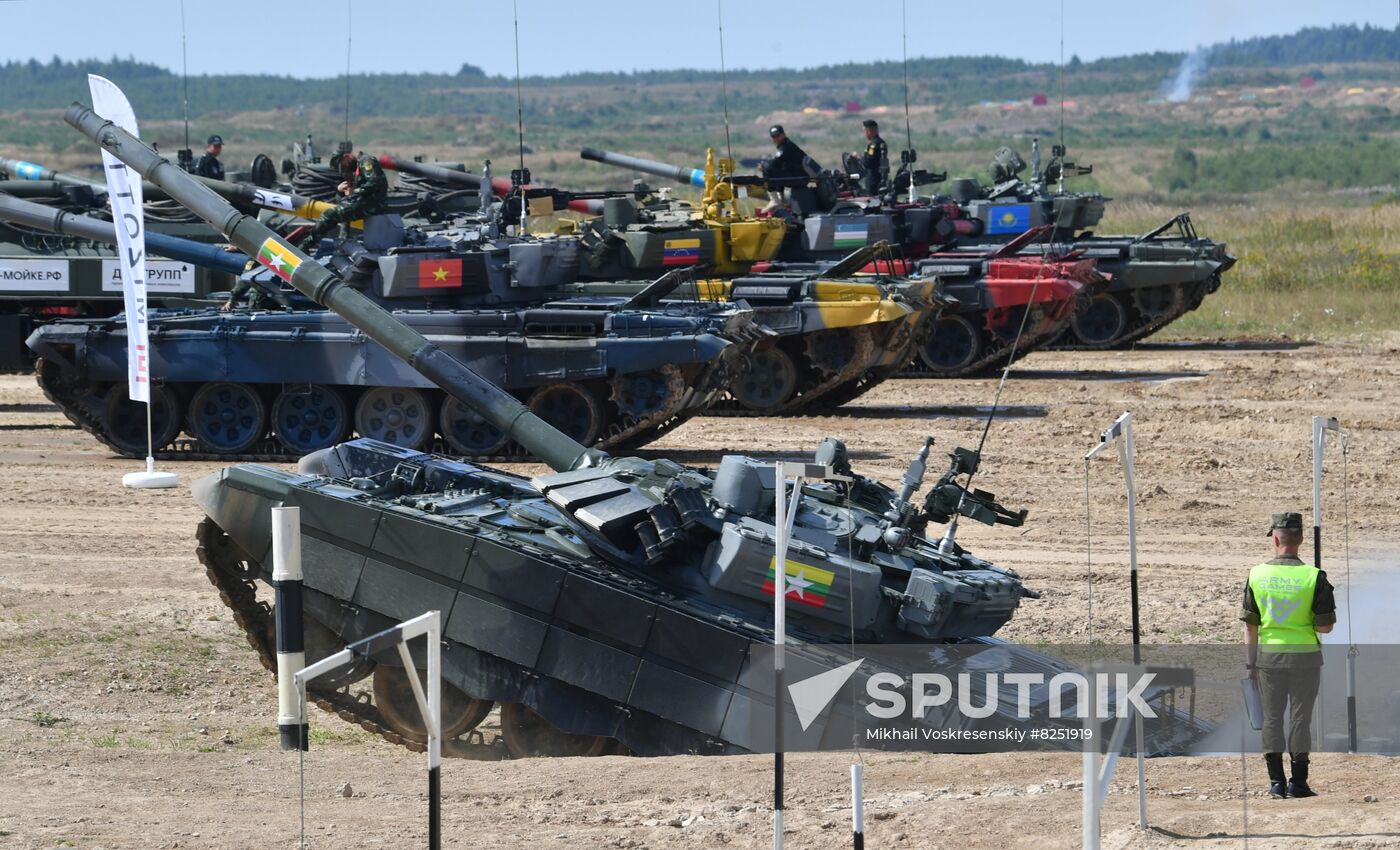 Russia Army Games Tank Biathlon