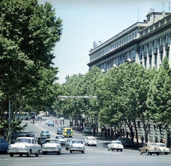 Rustaveli Avenue in Tbilisi