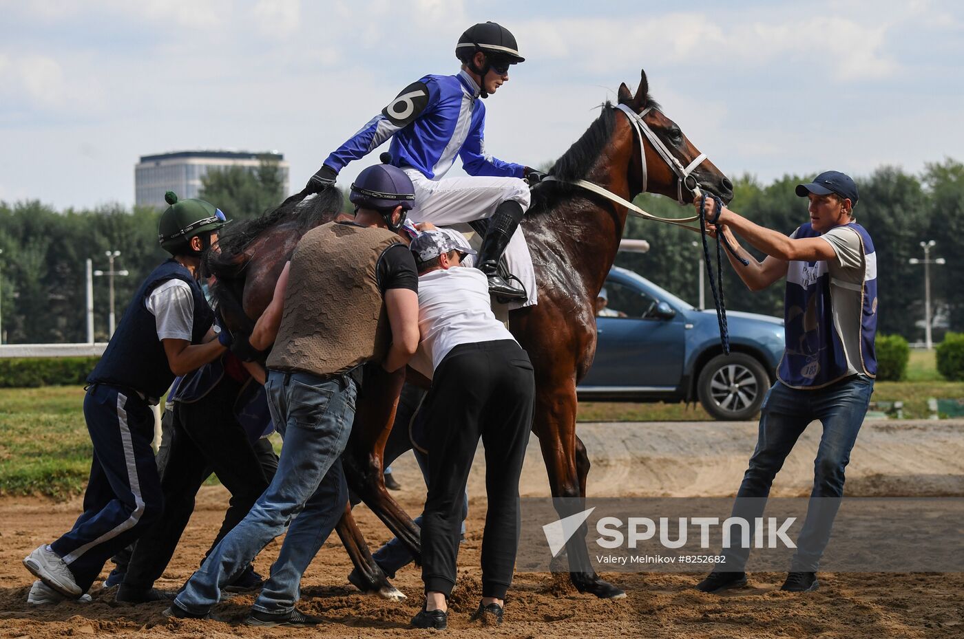 Russia Horse Racing Derby Festival