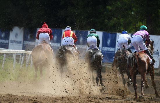 Russia Horse Racing Derby Festival