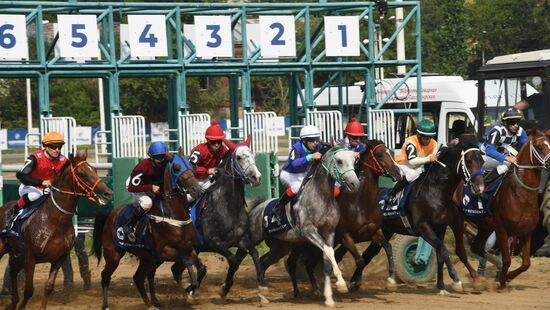 Russia Horse Racing Derby Festival