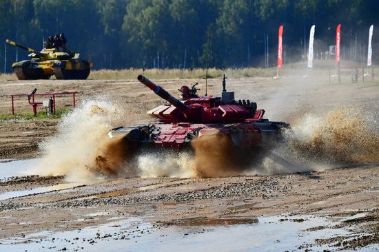 Russia Army Games Tank Biathlon