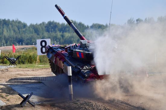 Russia Army Games Tank Biathlon