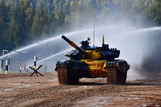Russia Army Games Tank Biathlon