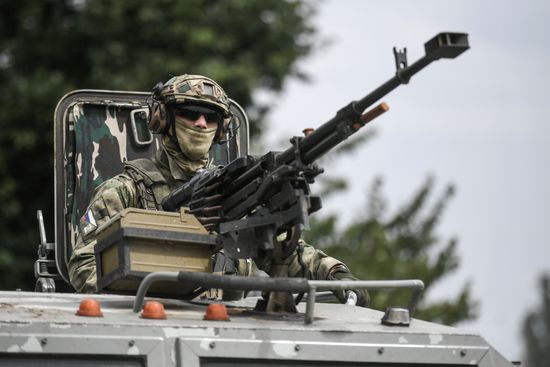 Ukraine Russia Military Operation Troops Advancing